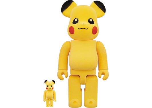 Bearbrick Pikachu Flocky Ver. - 400%