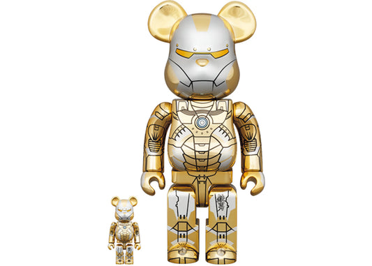 Bearbrick x Hajime Sorayama x Marvel Iron Man Reverse - 400%
